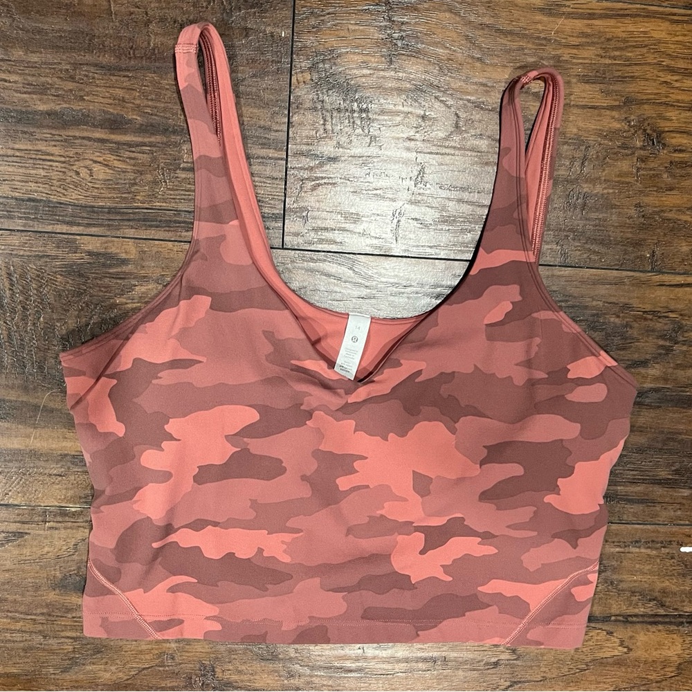 Lululemon Align Tank Top Heritage 365 Camo Brier Rose Multi Size 14